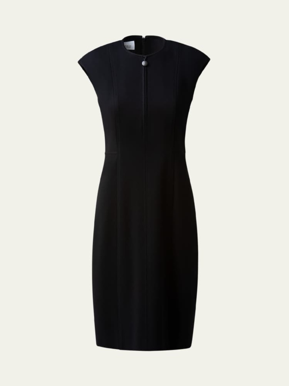 Akris Punto Cap Sleeve Zip Front Seamed Sheath Dress Size US 4 $995.00